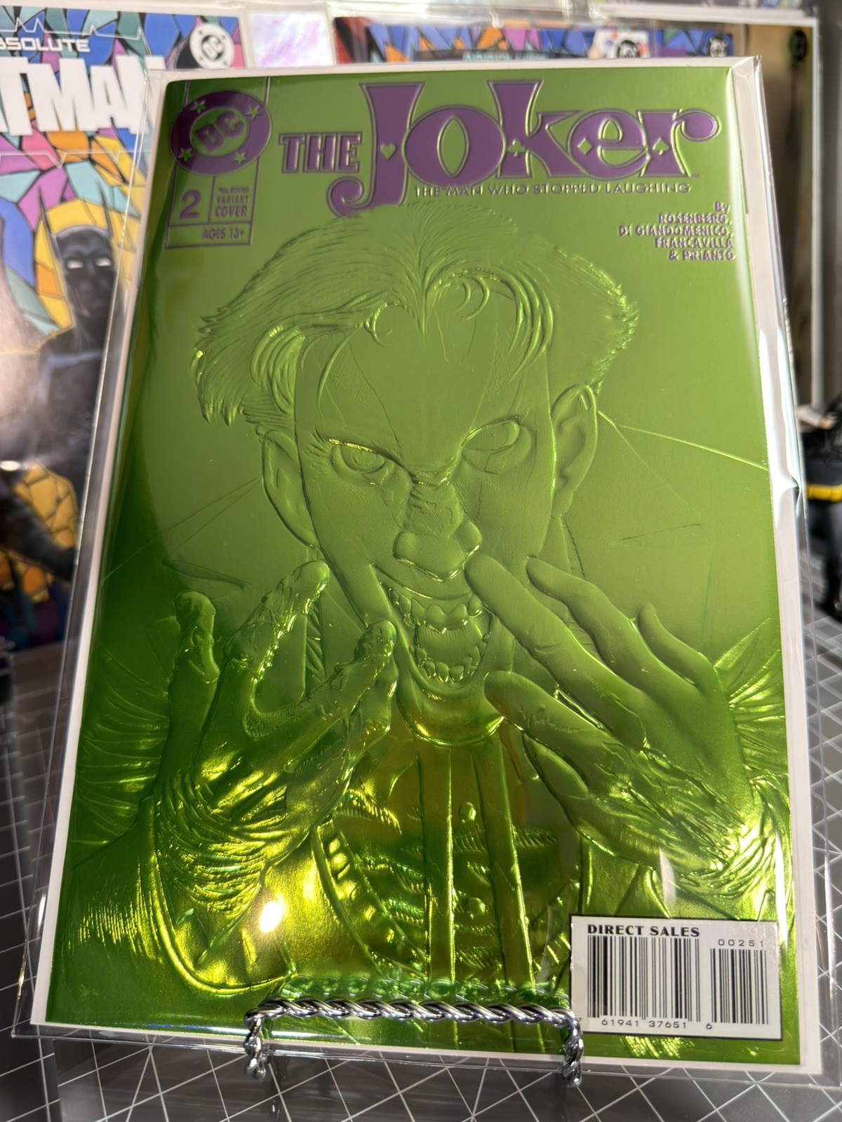 Joker Man Who Stopped Laughing #2 Kelley Jones 90s Rewind Embossed Foil NM
