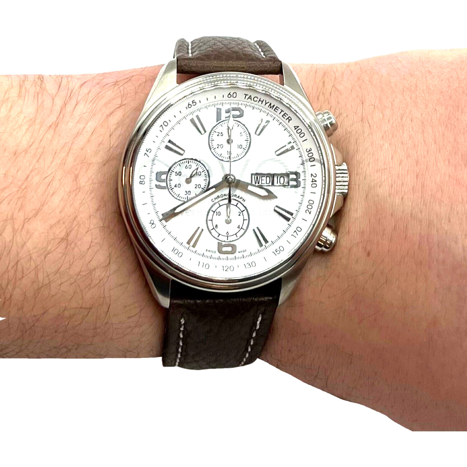 ARMAND MAURICE -SWISS MADE -5 ATM - SAPPHIRE -AUTOMATIC- STAINLESS STEEL - Ø43MM