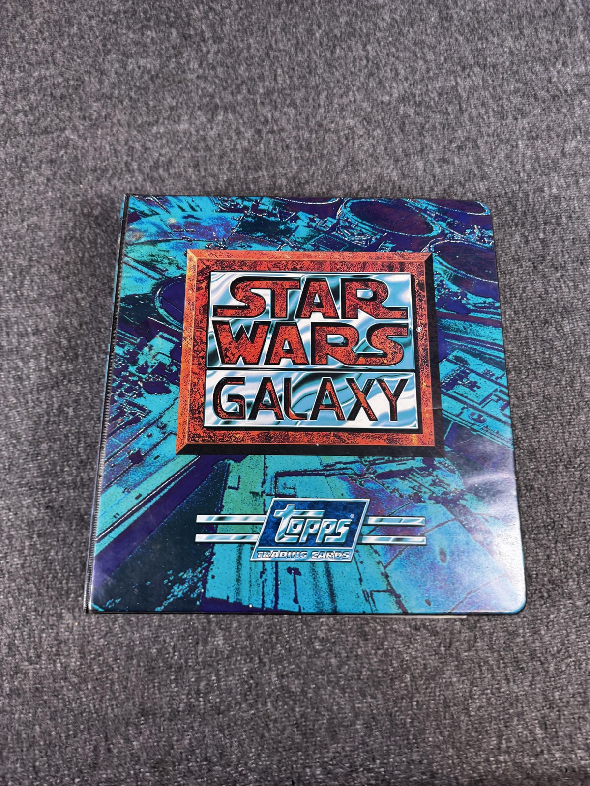 Vintage 1994 Star Wars Galaxy Topps Trading Cards Blue Binder Lot Collection
