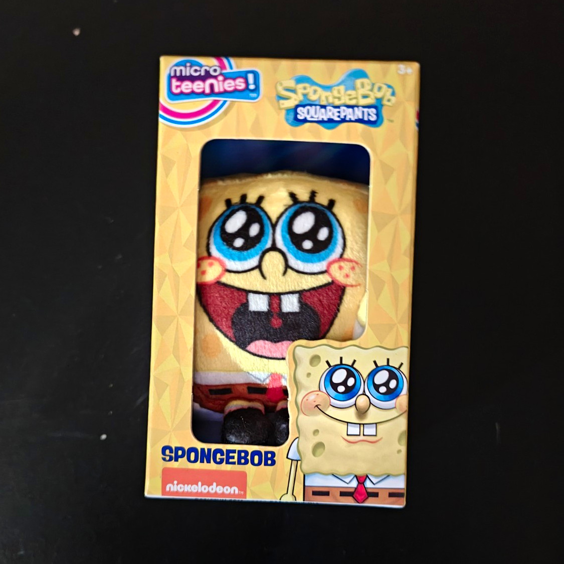Micro Teenies SpongeBob SquarePants Chase Black Eyes Smiling Viral NEW/SEALED