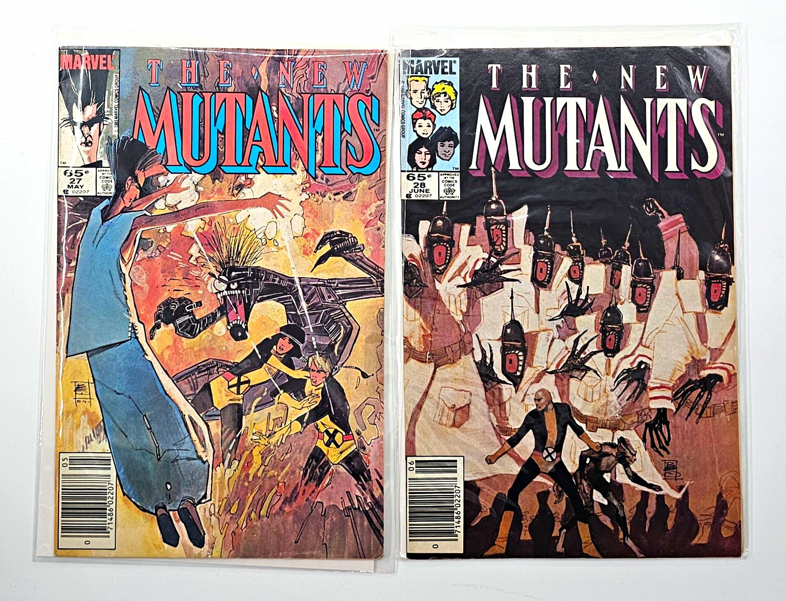 Marvel The New Mutants #27 (1985) Chris Claremont/Bill Sienkiewicz Cover