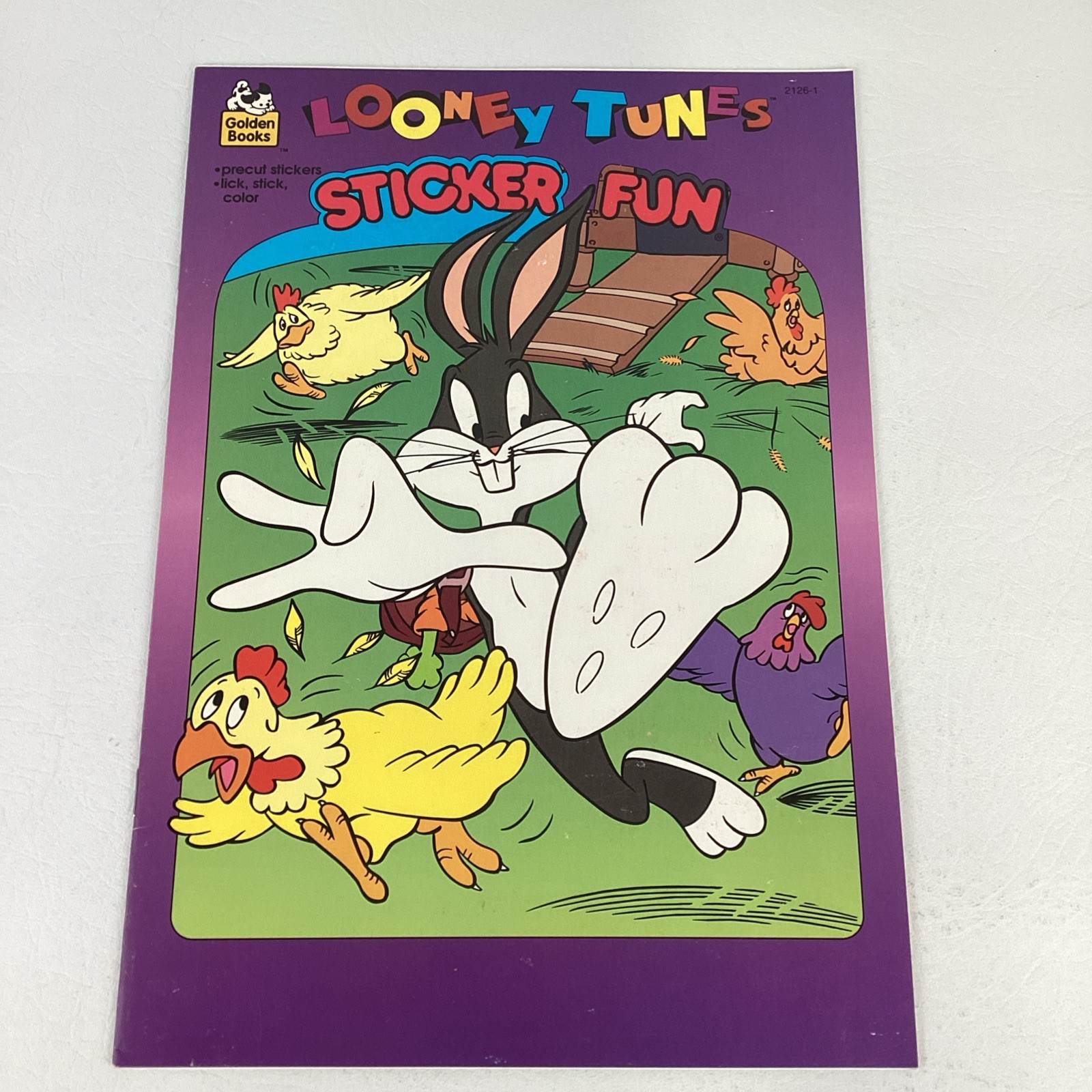 Looney Tunes Sticker Fun Coloring Book Golden Vintage 1995 90s Bugs Bunny Elmer