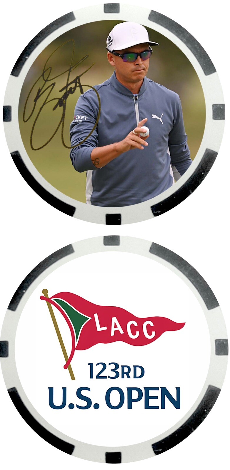 RICKIE FOWLER - 2023 U. S. OPEN - GOLF BALL MARKER  - POKER CHIP