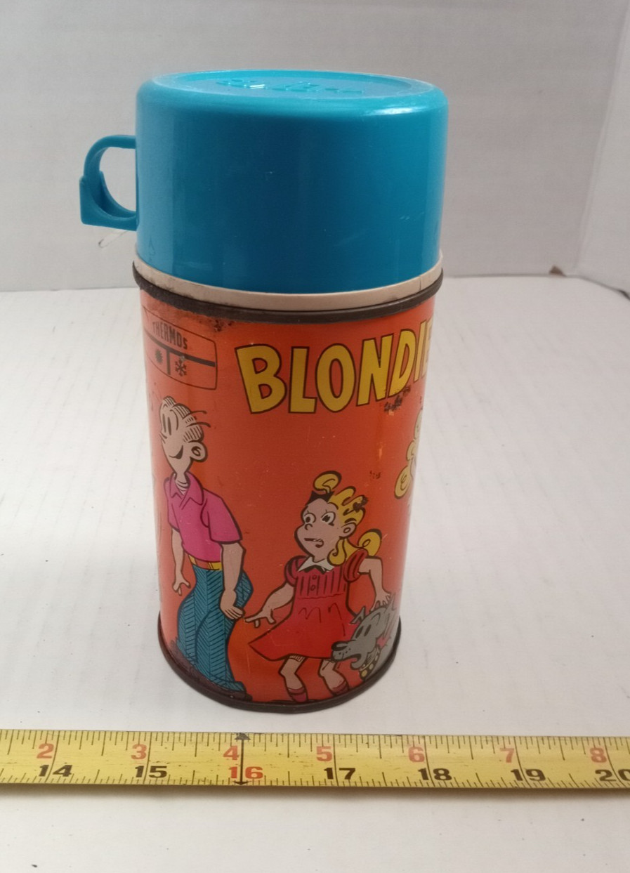 vintage 1969 Blondie Metal lunch box Thermos #2883 Dagwood King Features.
