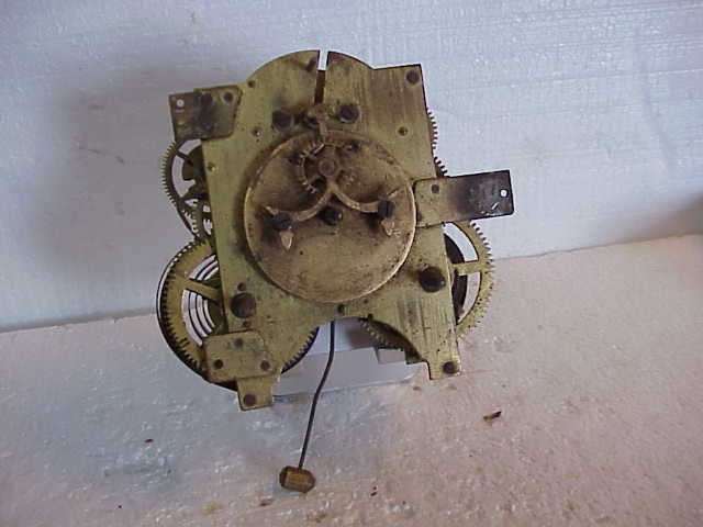 Antique Ansonia 5 Open Escapement 8 Day T&S Clock Movement parts repair F