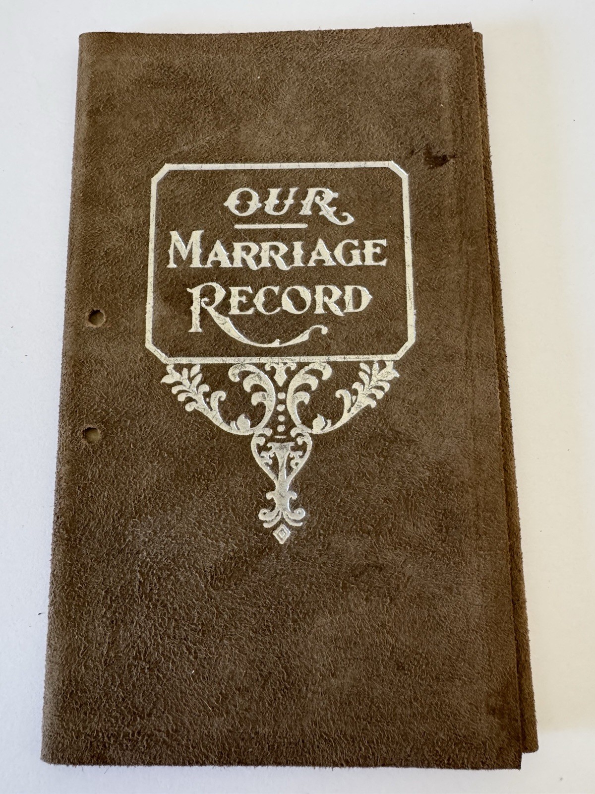 VTG Antique 1900s Marriage License Record Movie Prop Certificate Original Rare