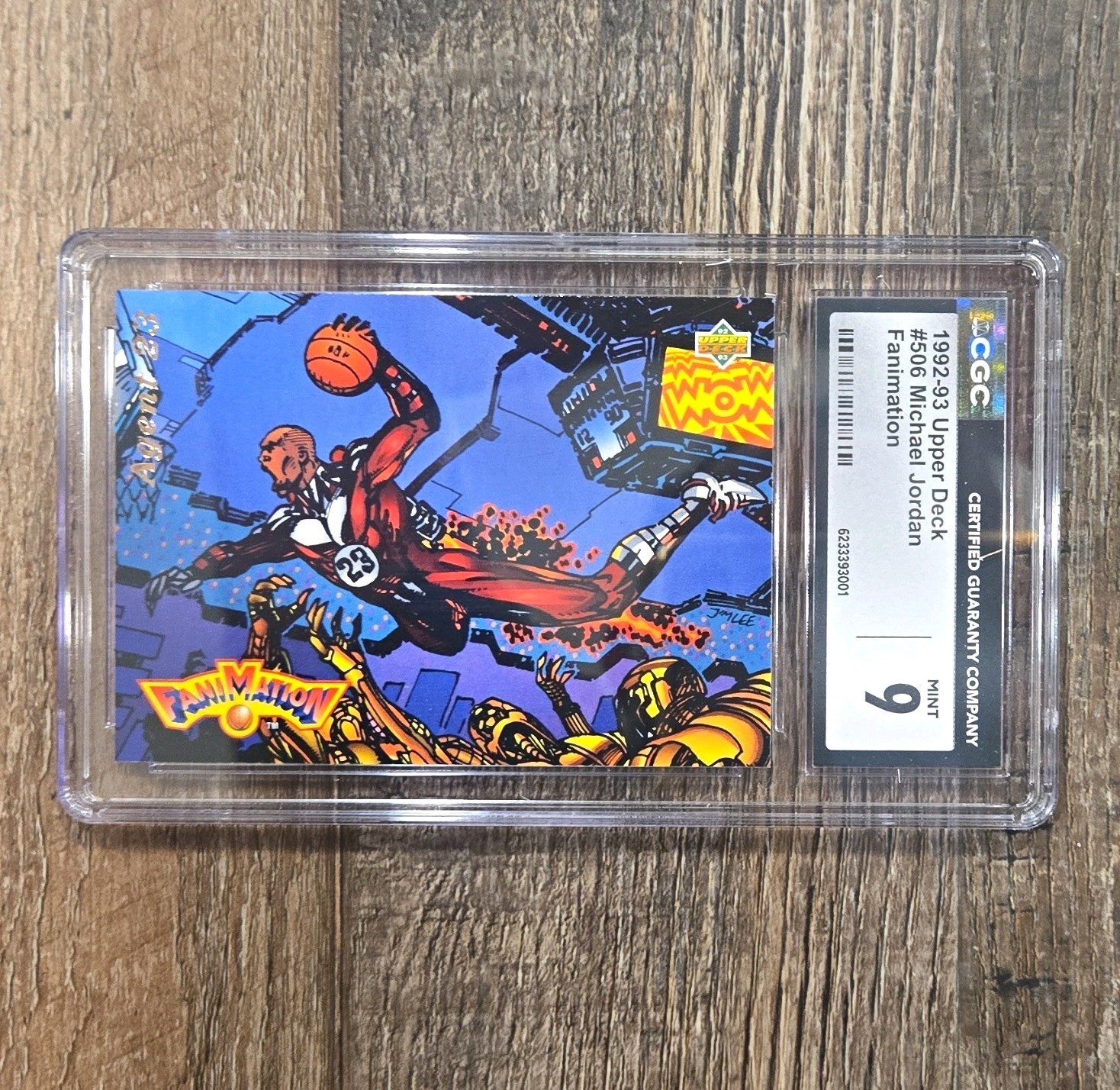 1992-93 Upper Deck Fanimation Agent 23 Michael Jordan #506 CGC 9 Graded Card