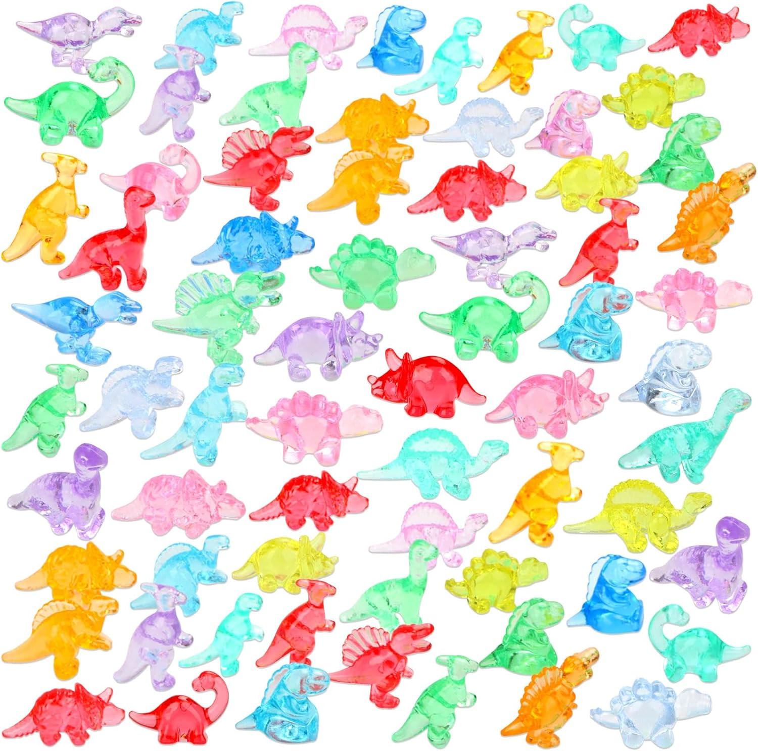 230 Pcs Mini Resin Animals, Bulk Mini Trinkets, Mini Dinosaur Figures, Resin Fig