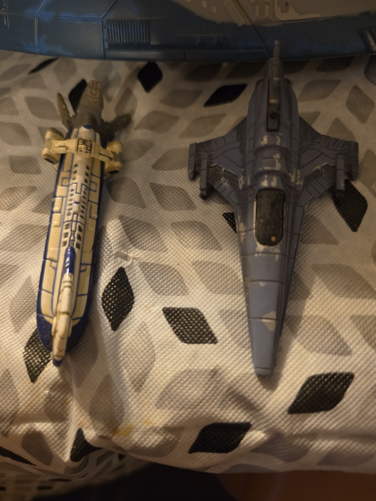 Battlestar Galactica Micro Machines Mk II Viper & Colonial One Ships Loose With