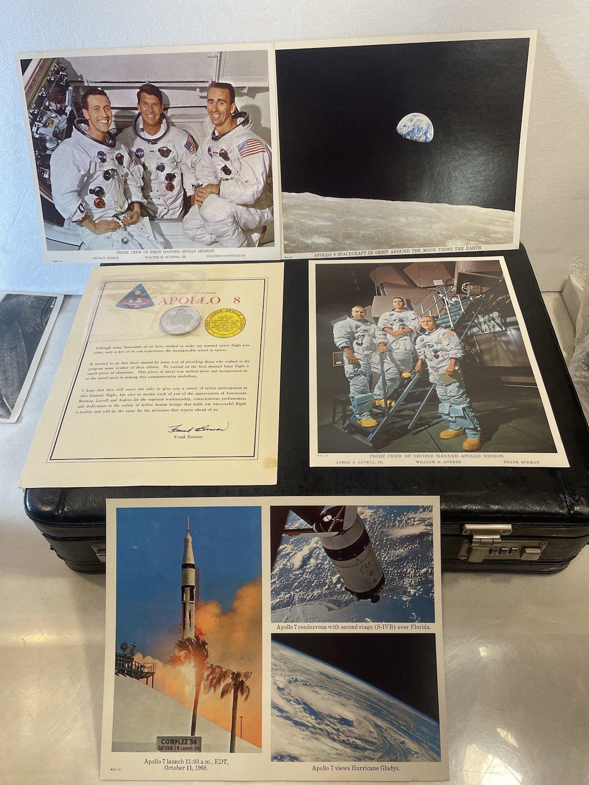 Vintage NASA Apollo 8 Coin And Apollo Memorabilia