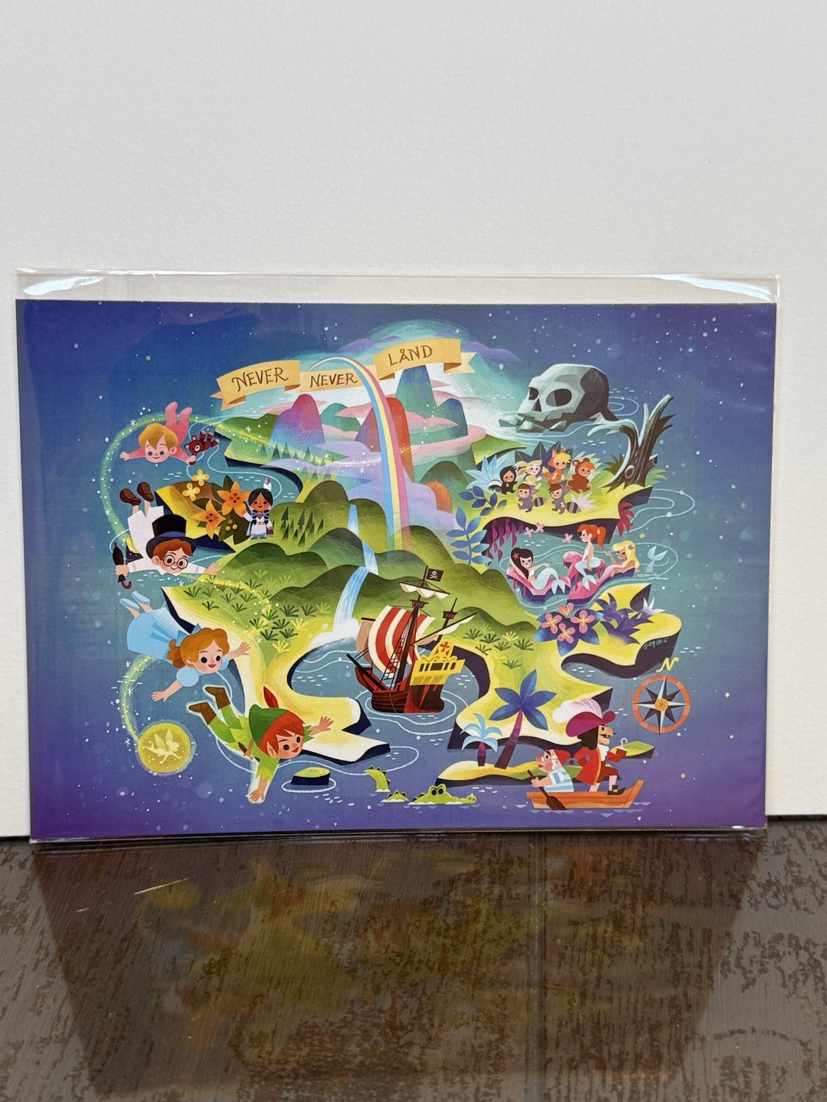 Disney 2026 Festival Of The Arts “The Map To Neverland” By Joey Chou Postcard.