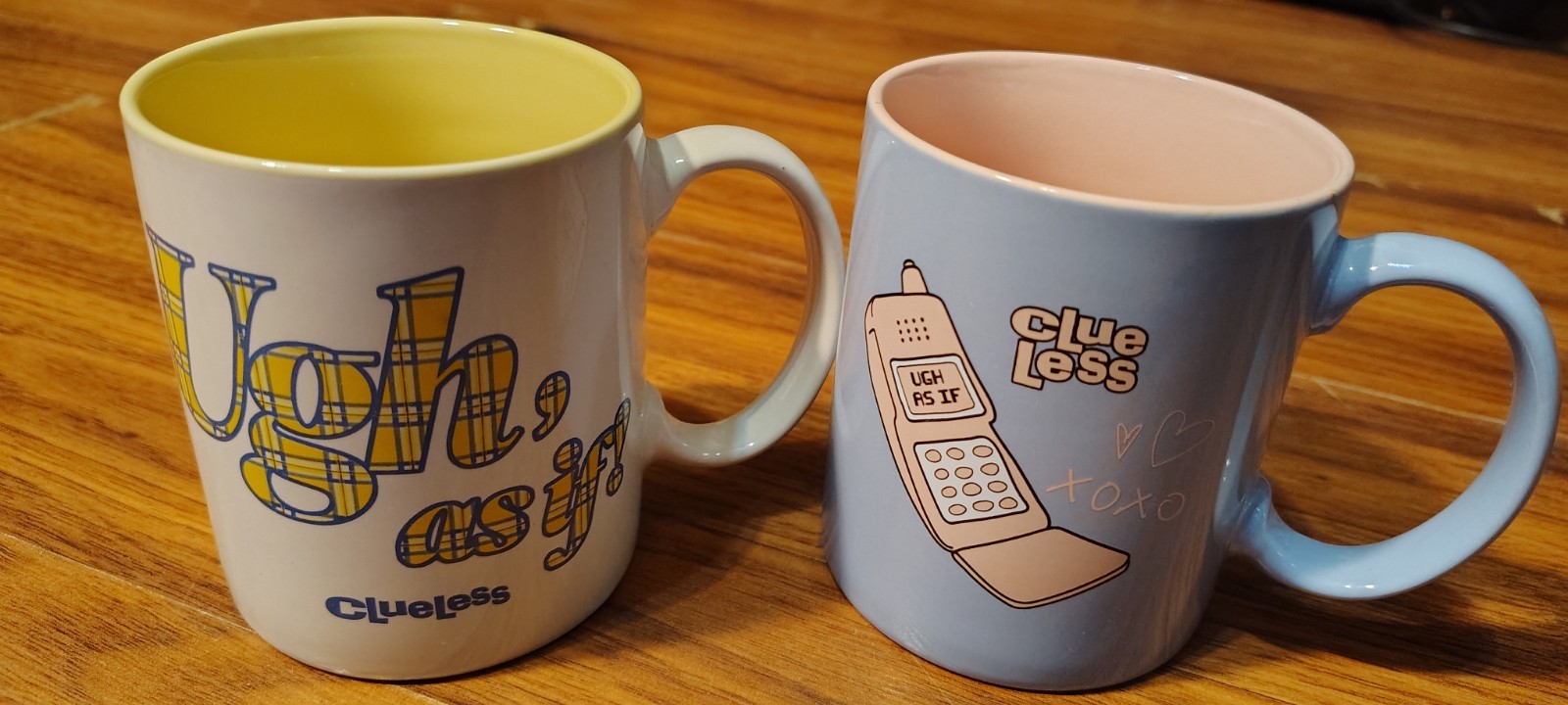 Lot Of 2 Zak Clueless Mugs