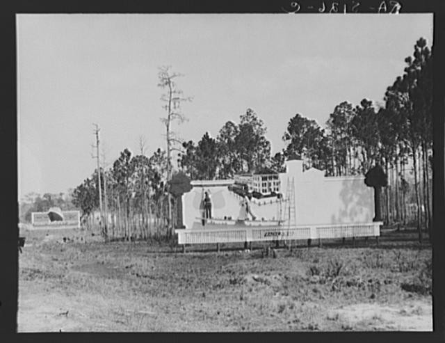 Photo:Florida 1930s Roadside Sign Billboard Scenic Highway Scene