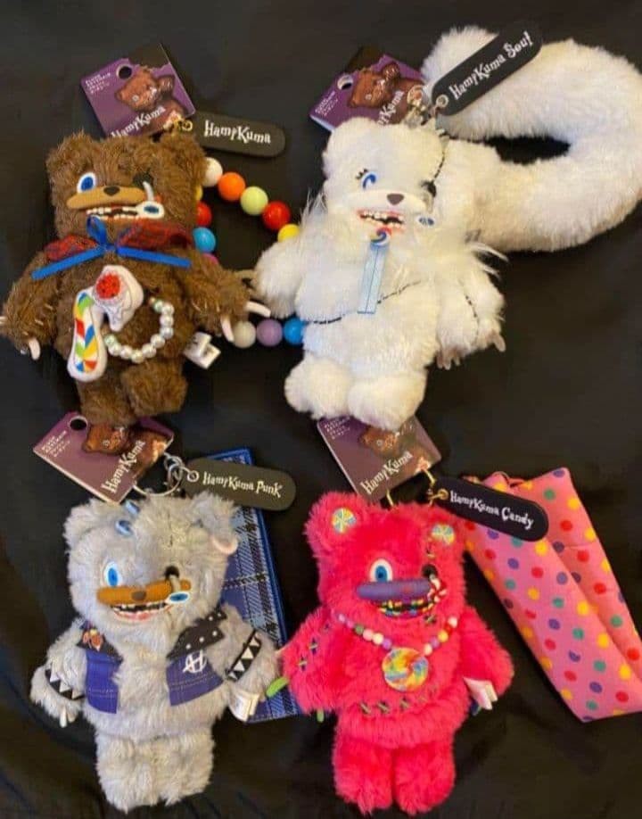 Hamikuma Mascot Key Chain with Strap Set of 4 USJ 2025 FREESHIP JAPAN Limited