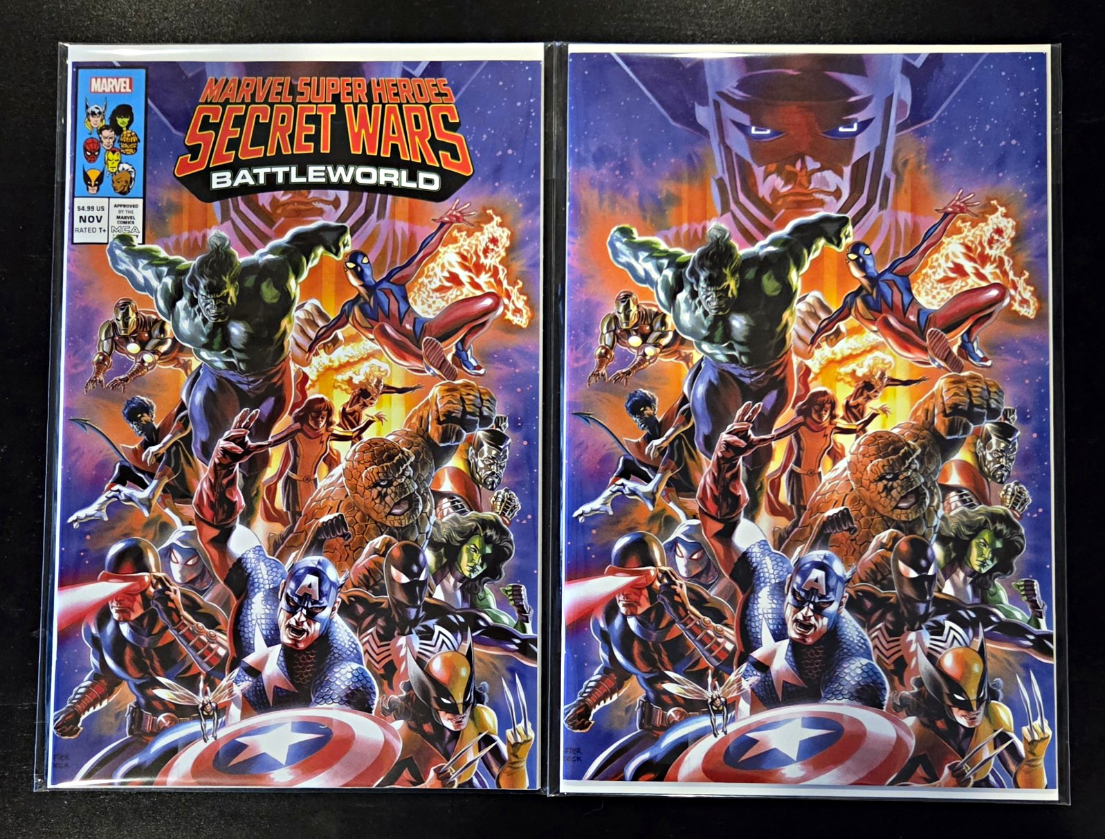 Marvel Super Heroes: Secret Wars Battleworld #1 Trade And Virgin Set Comic Books