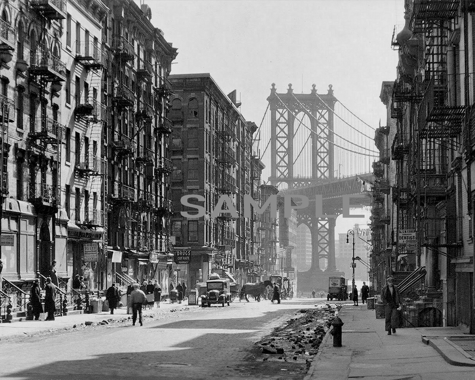 1936 NEW YORK Pike and Henry Street Photo (226-i)