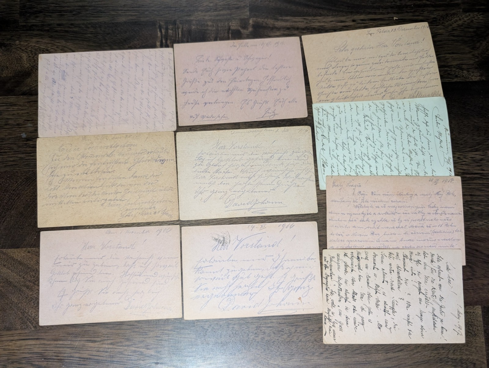 WWI Austria-Hungary Feldpost Lot of 10 Soldier Letters 1915-1918 K.u.K  #07