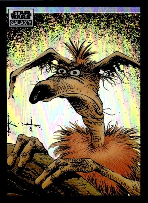 2022 Topps Chrome Star Wars Galaxy #24 Salacious B. Crumb Refractor
