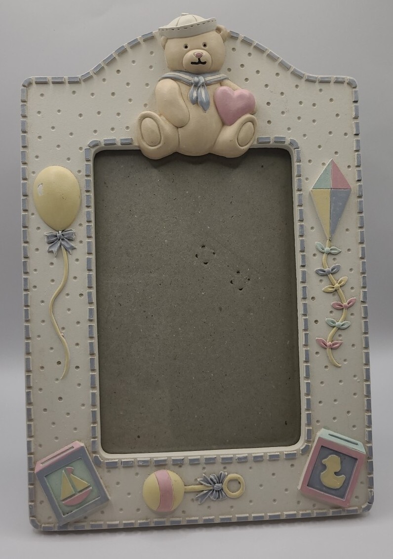 Vintage Teddy Bear Baby Picture Frame