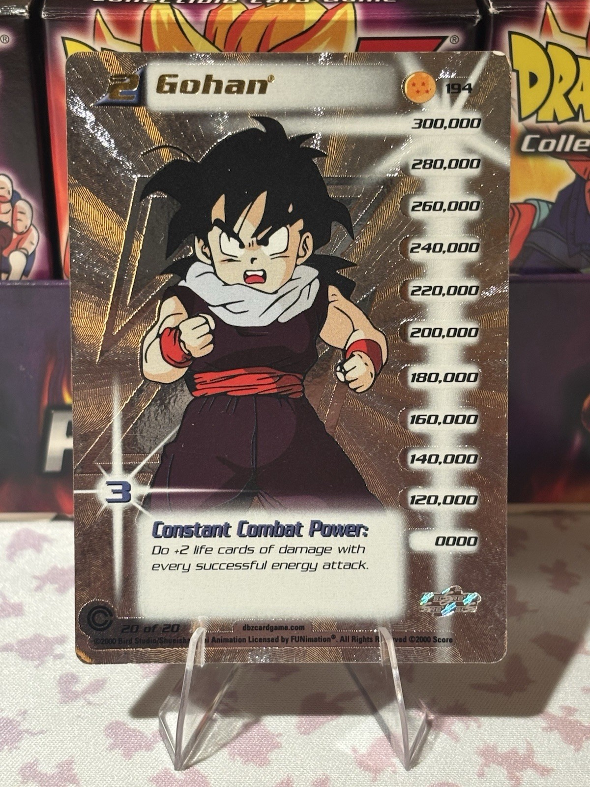 SCORE 2000 Dragon Ball Z DBZ CCG Hi-tech GOHAN Trunks Saga lv2