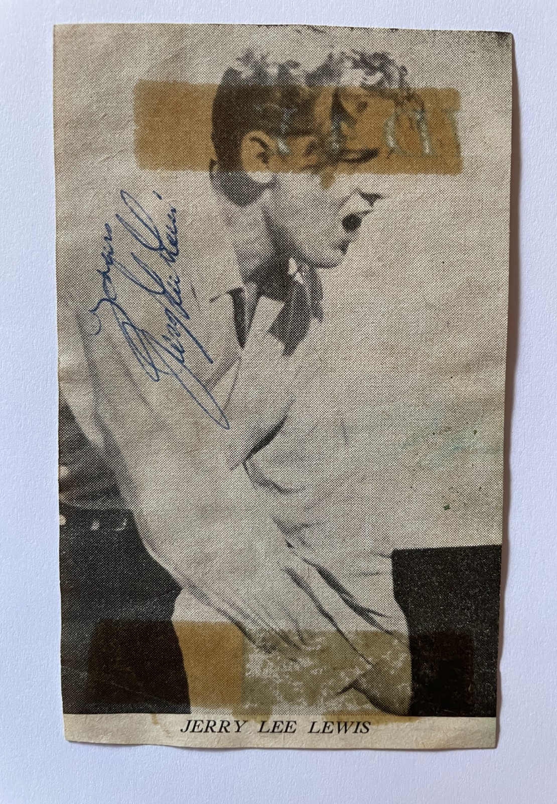 Jerry Lee Lewis  - Singer/Songwriter - Original Small Hand Signed Autograph