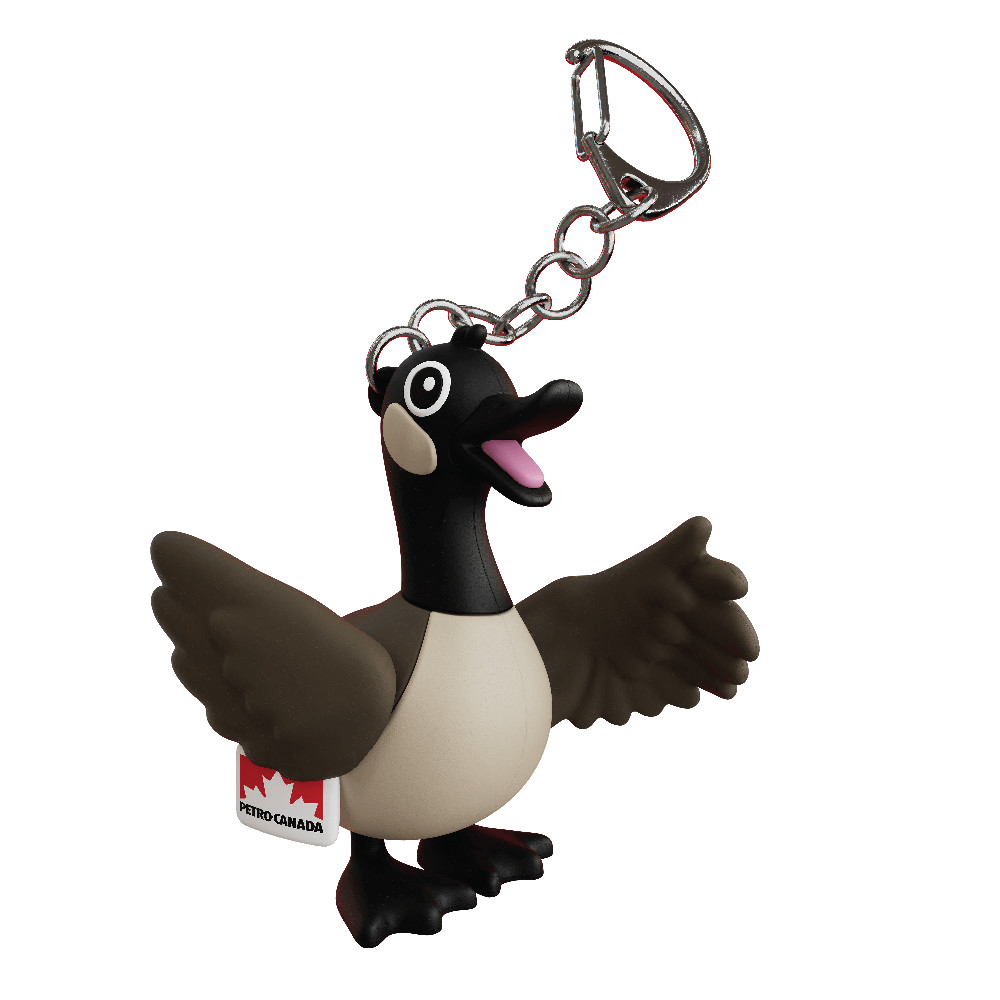 Petro Canada Gas Station Goose keychain Mascot Promo Item