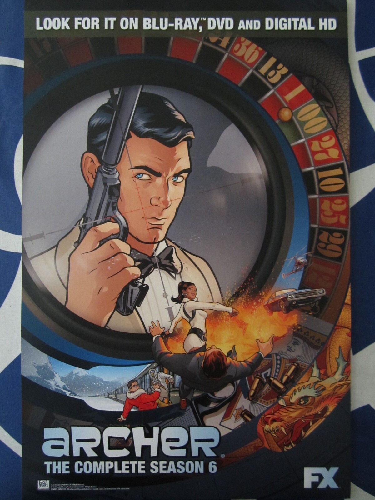 Archer Season 6 2015 San Diego Comic-Con SDCC mini 11x17 FX promo poster NEW