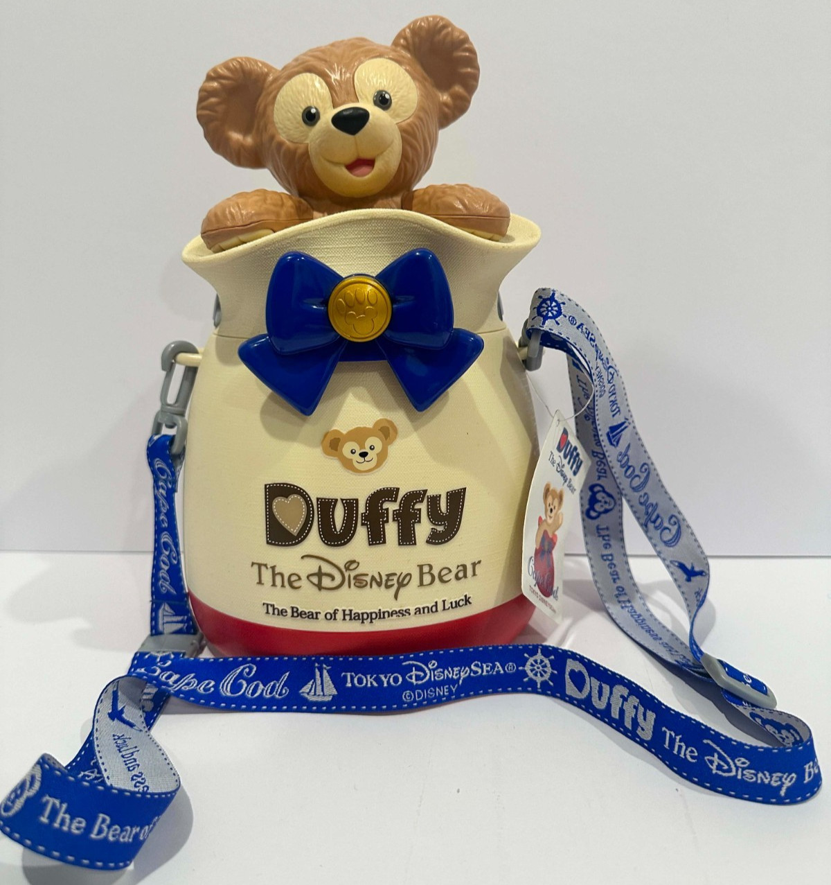 Duffy the Disney Bear Popcorn Bucket Tokyo DisneySea Cape Cod New with Tags