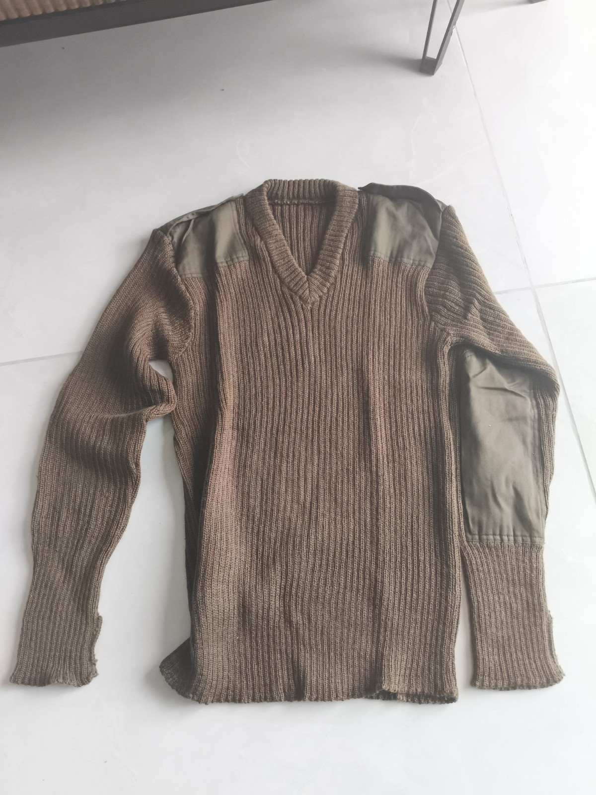 VINTAGE IDF Israeli Army WOOL SWEATER jumper With Insignia size Large 1996🔥🔥🔥
