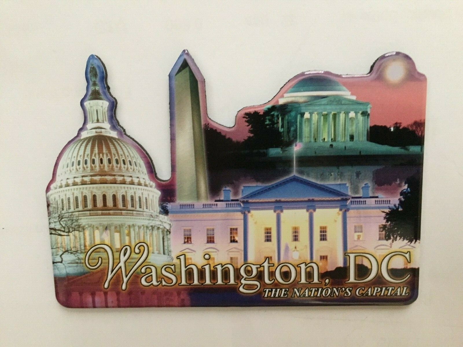 Washington DC Aluminum Metal Souvenir Magnet