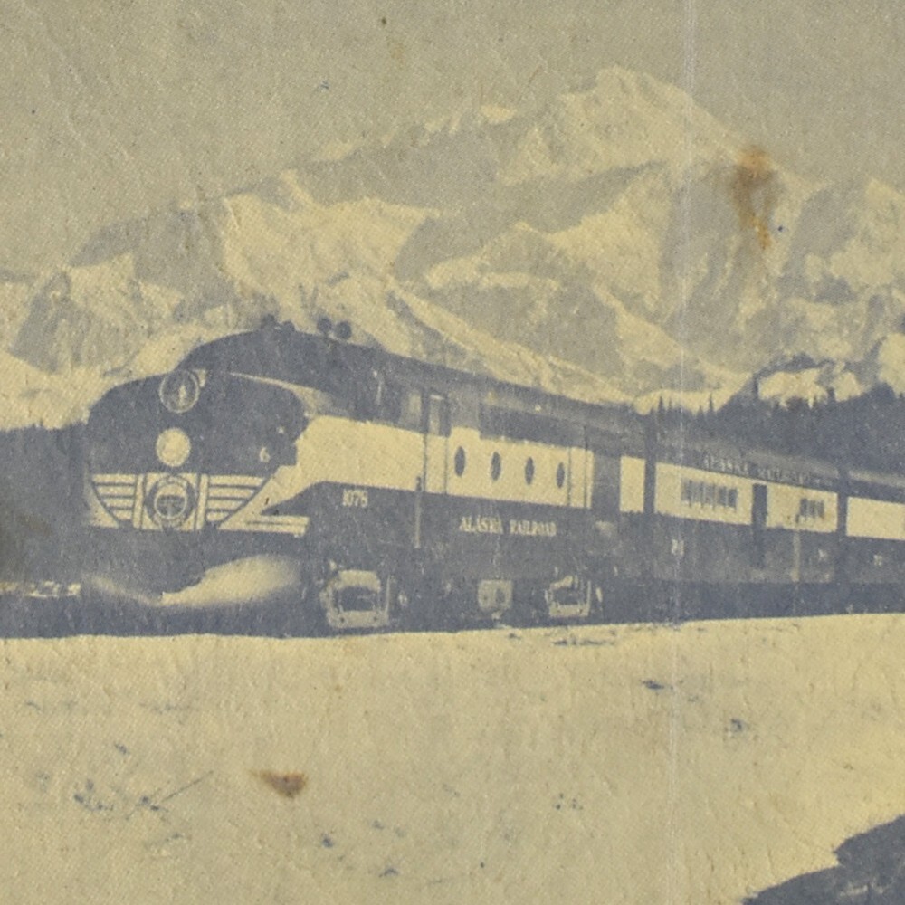 1950s The Alaska Railroad Dining Buffet Car Restaurant Menu Train Railway