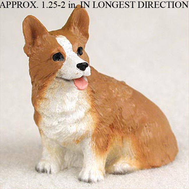Corgi Mini Hand Painted Figurine Pembroke