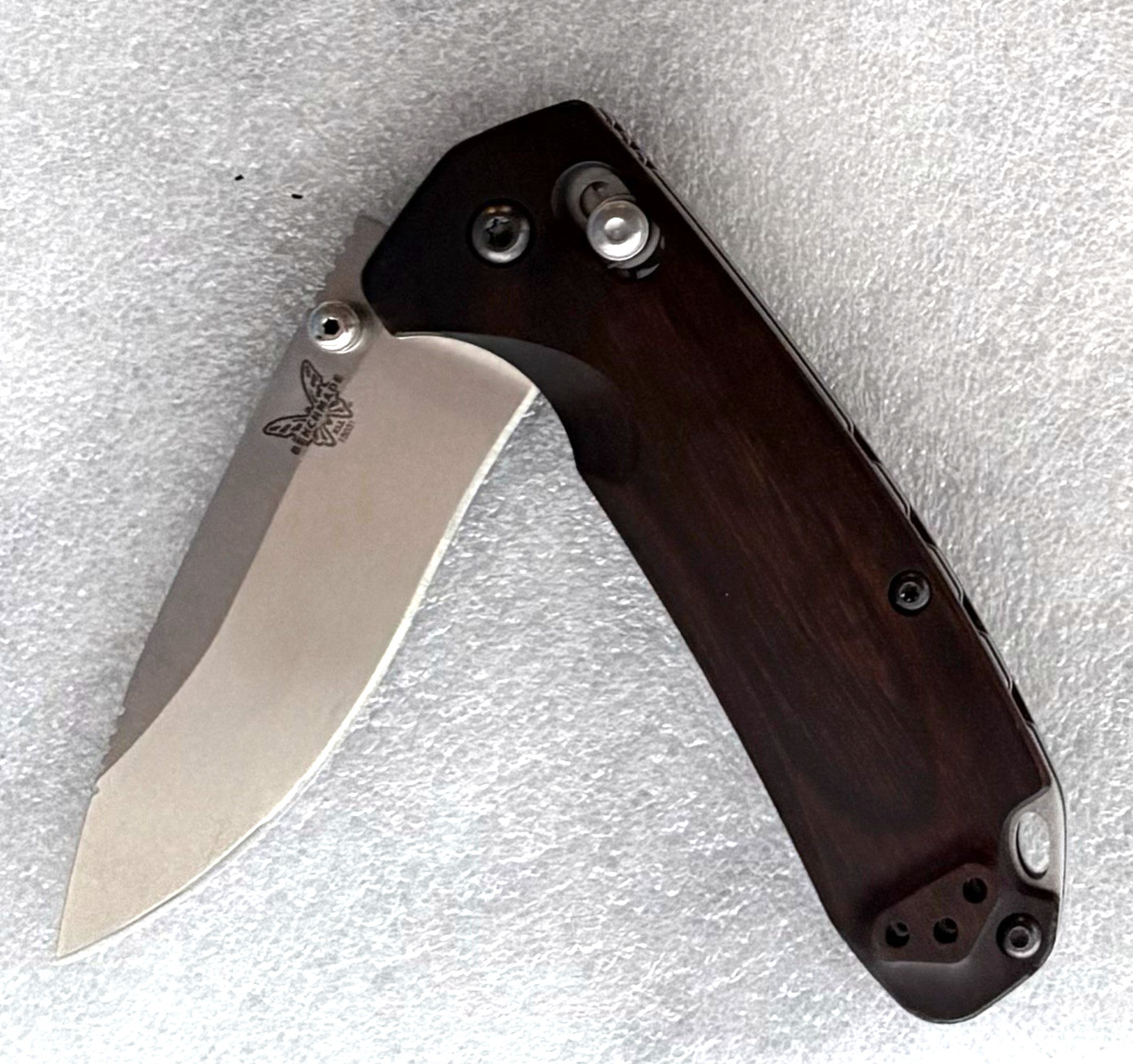 Benchmade North Fork 15031 S30V Wood Handle Folding Knife USA preowned excellent