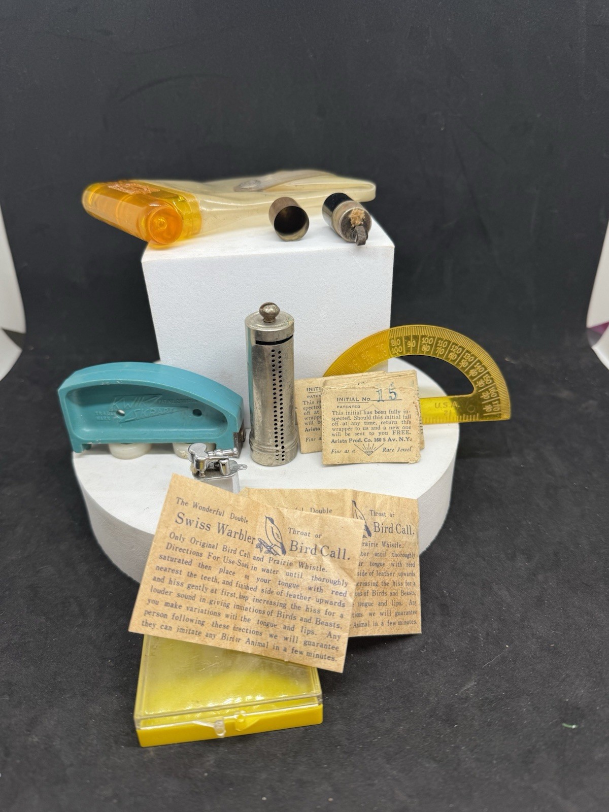 Grandpa’s Desk Drawer Time Capsule - Vintage Curiosities See Description / Pics