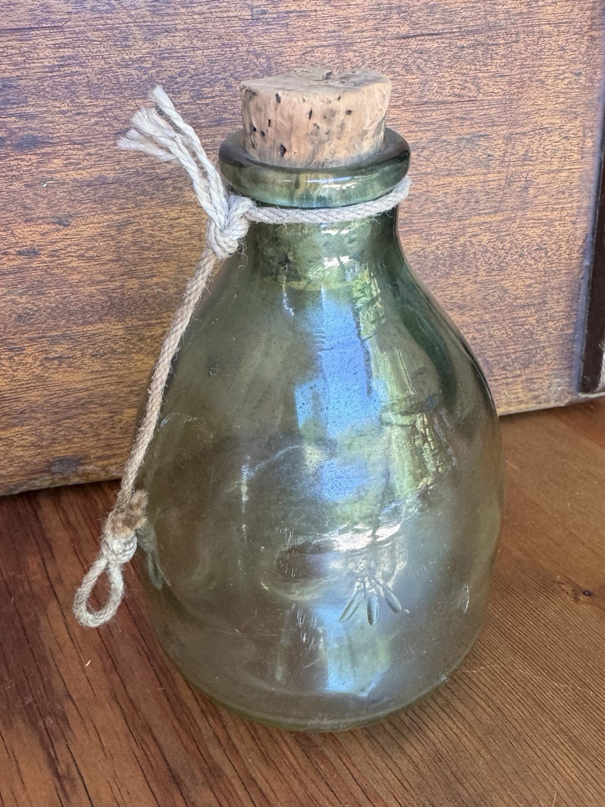 rare antique Green glass fly mosquito bee wasp insect catcher trap