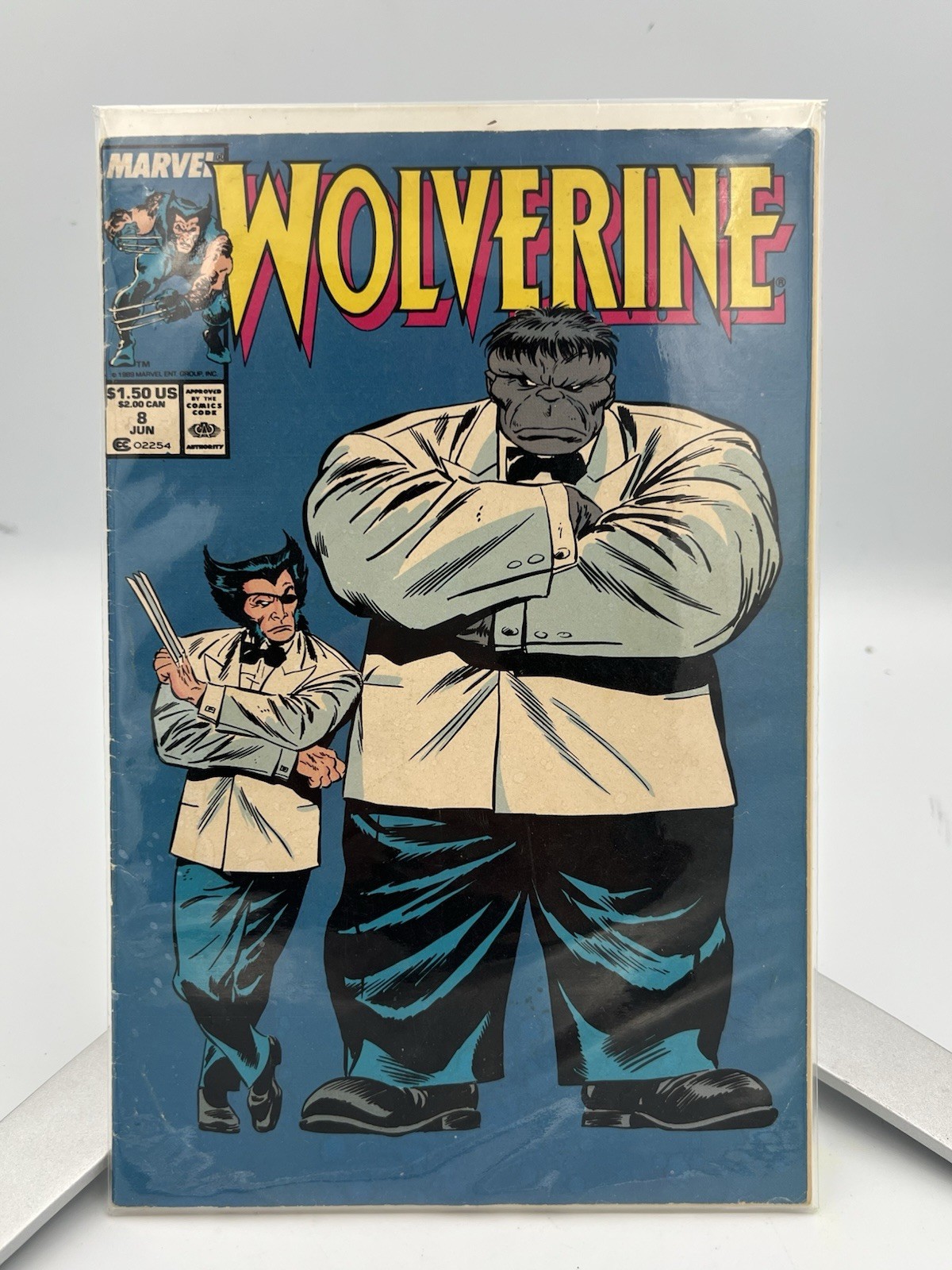 Wolverine #8 1989 Marvel Comics 1st appearance of Hulk as Joe Fixit