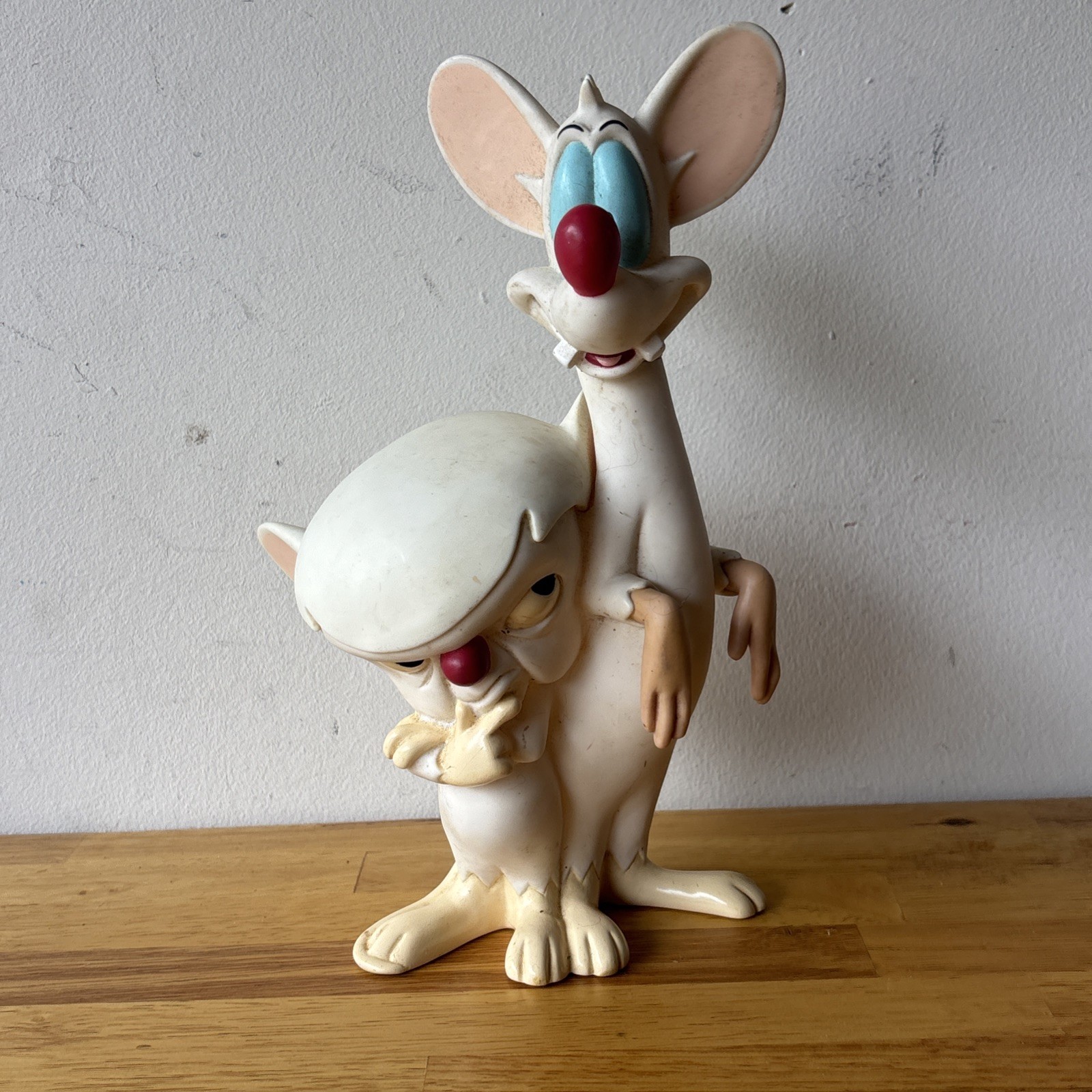 1995 Vintage Pinky and the Brain 10” Figure Warner Bros Statue