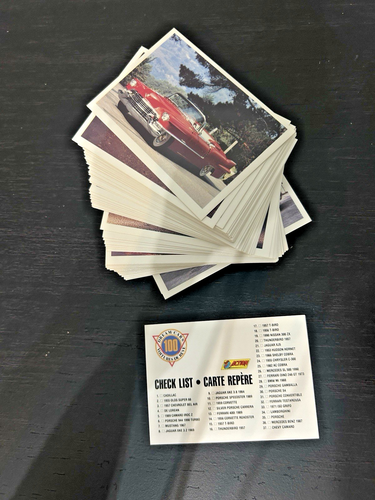 1991 Panini Dream Cars 100 Complete Card Set 1st Collector Edition