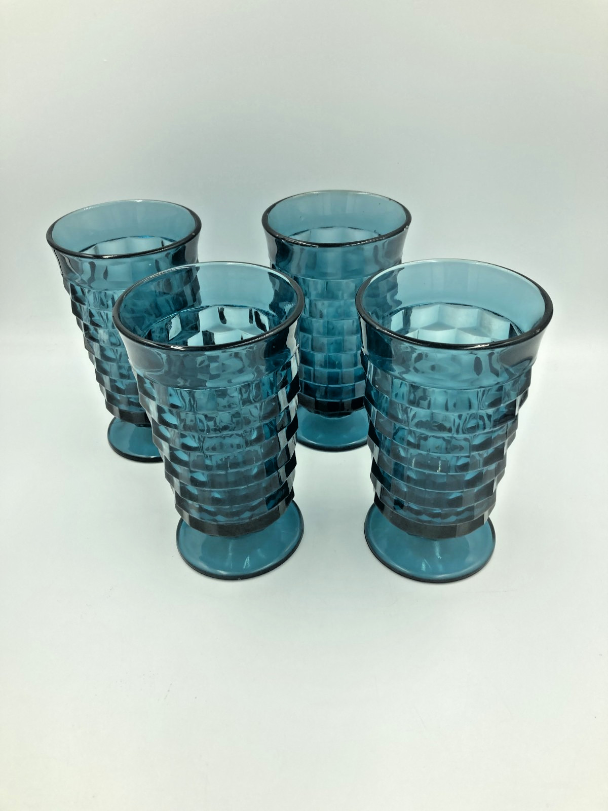 4 vtg indiana \'whitehall\' glasses- 6\