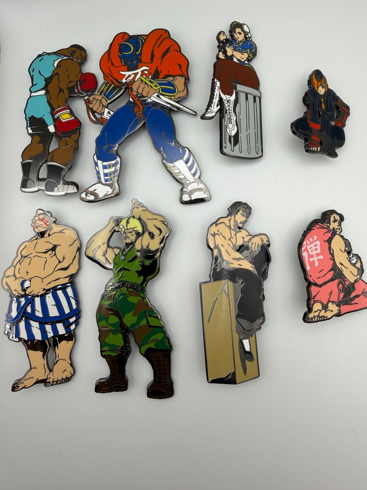 Udon Capcom Street Fighter World Jam Lucky Draw Series 1 Complete Pin Set of 8