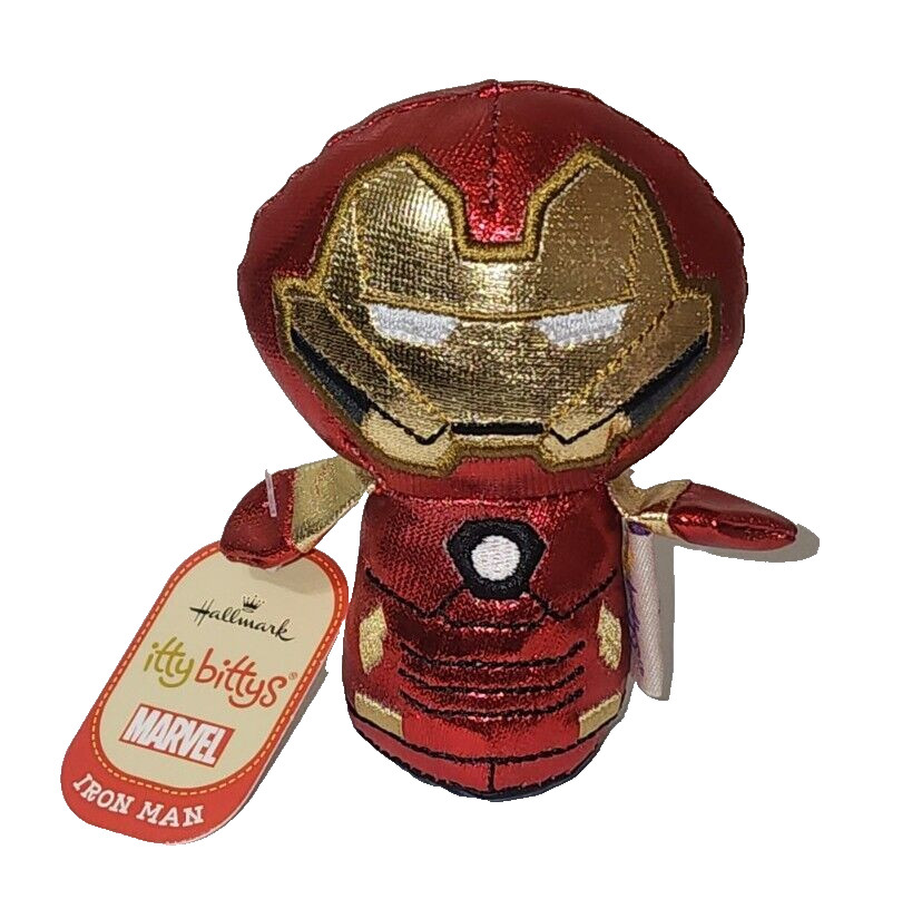 Hallmark Itty Bittys - IRON MAN (Shiny Version) Marvel Avengers NWT (4 Inch) 