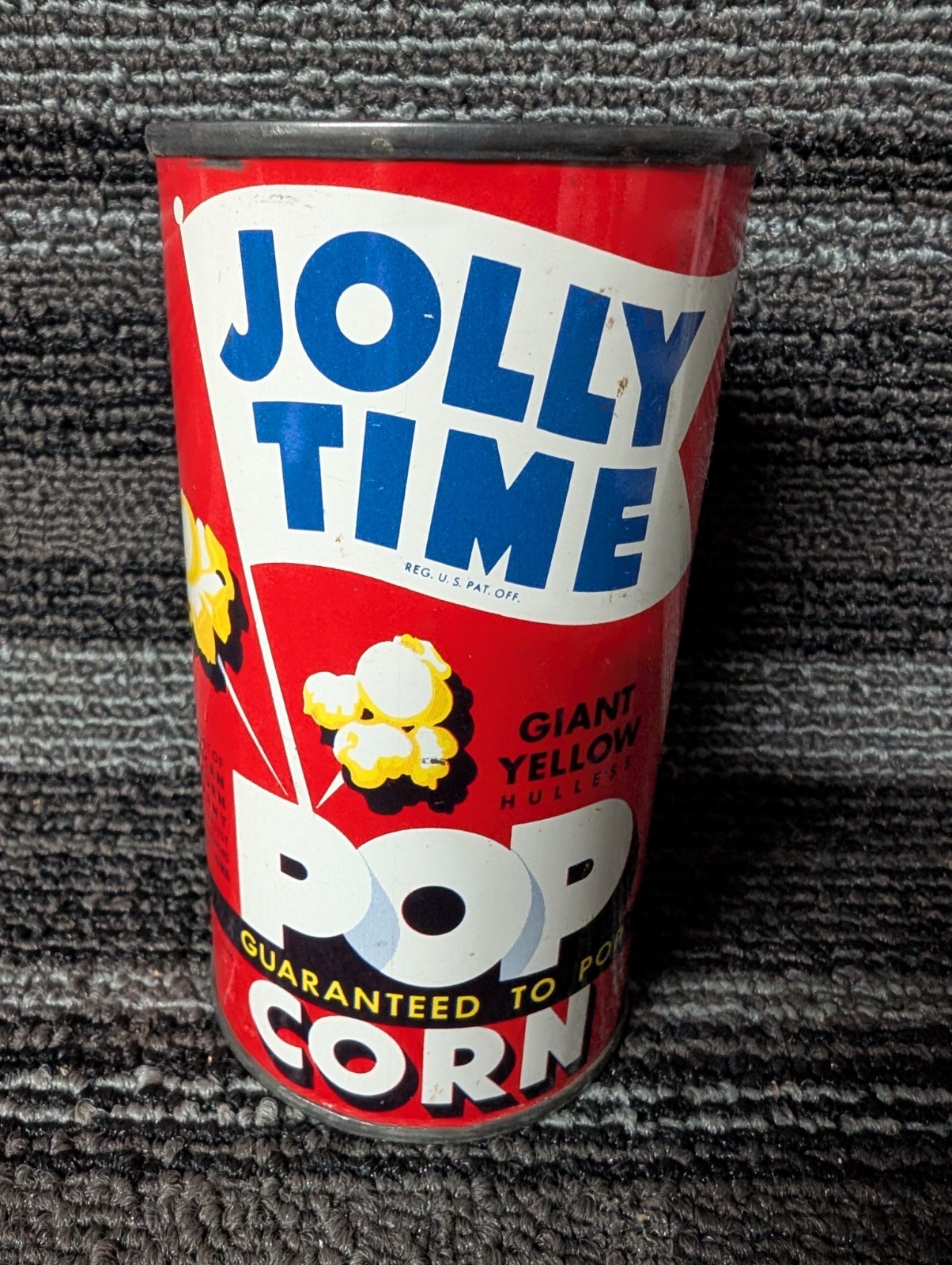 Vintage Jolly Time Pop Corn Can Clean Unopened 