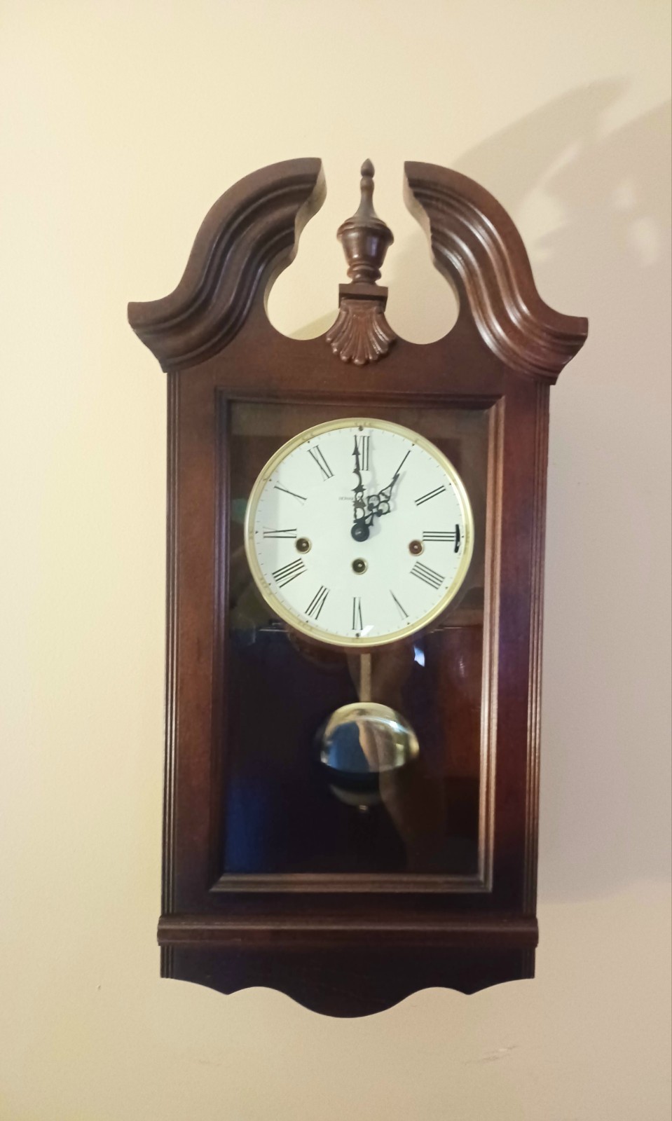 SALE Howard Miller Westminster Chime Clock Kieninger Movement VGC SEE VIDEO