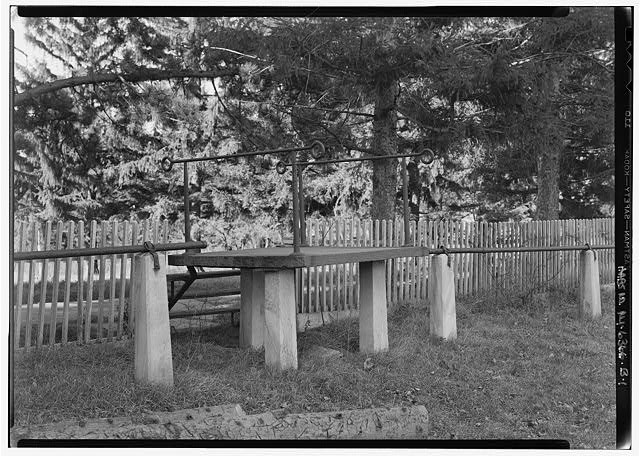 Photo:New Lebanon NY Shaker Second Family Carriage Block Horse Block 1930s