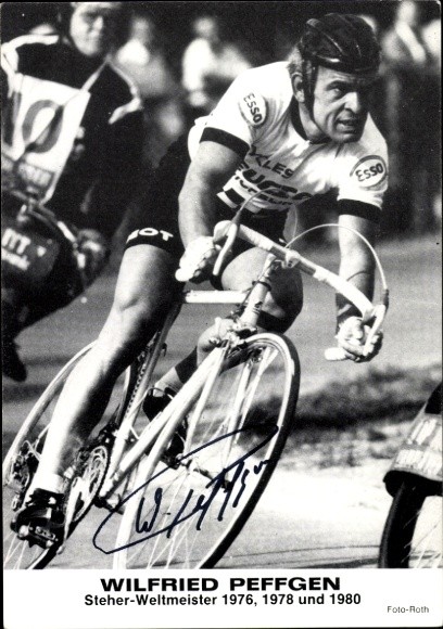 Photo cyclist Wilfried Peffgen, autograph, world champion... - 11447306