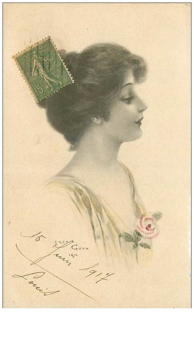 Illustrator. No. 42800. Gunn. Woman In Profile. In The Condition