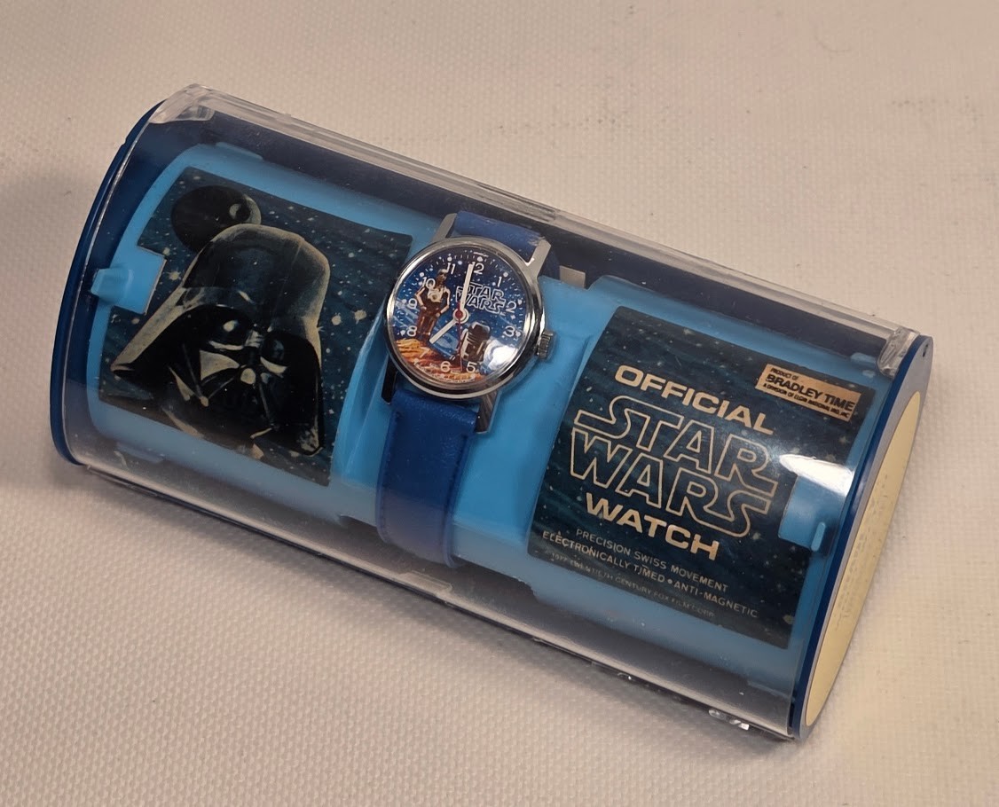 Vintage 1977 Bradley Star Wars Watch In orig. Presentation Case (MW1)