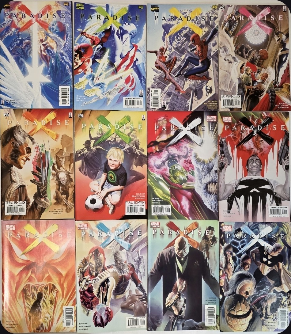 Paradise X Lot (12) #0-11 NM- VF Alex Ross Covers 2002  High Grade 