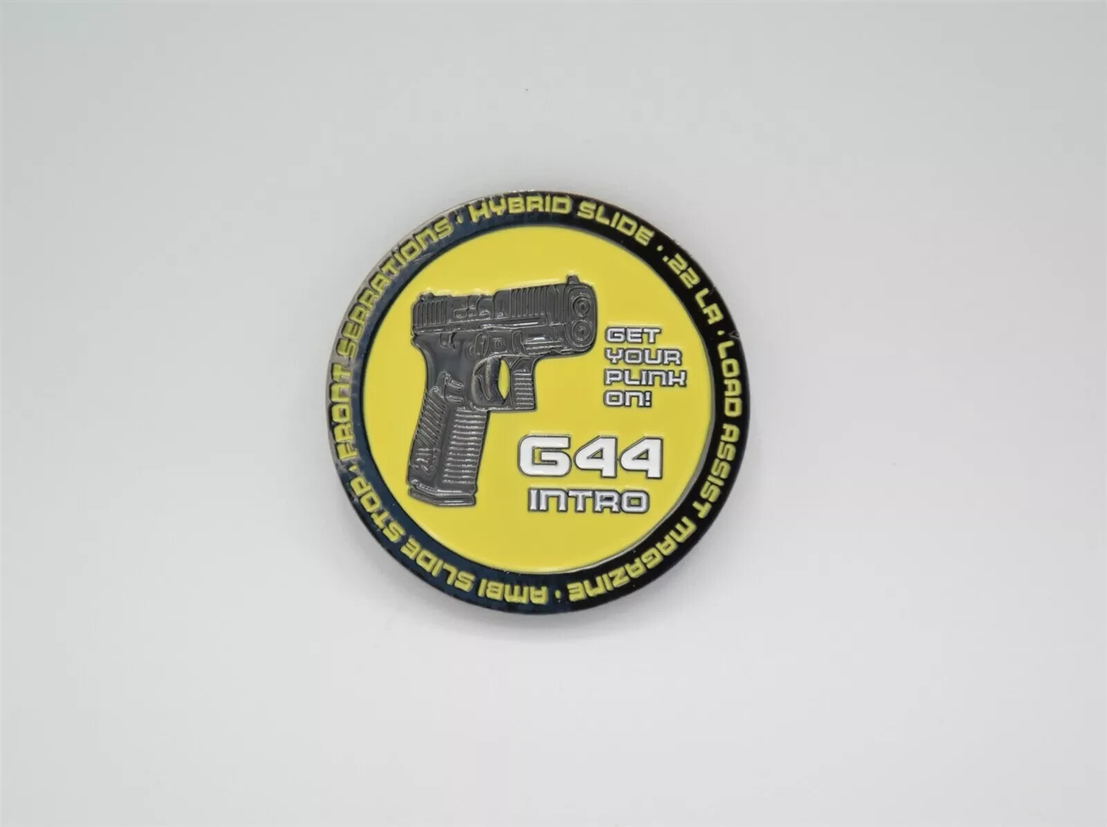GLOCK PERFECTION GLOCK 44/G44 CHALLENGE COIN 2020. GLOCK COLLECTORS ASSOCIATION