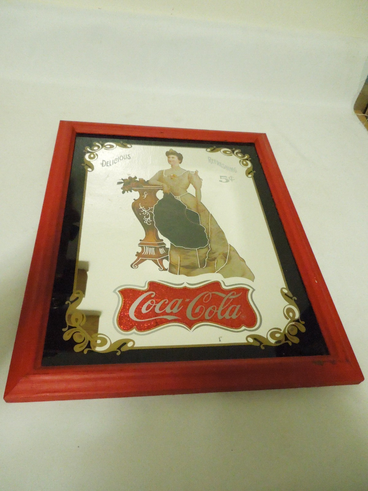 Vintage 1994 Coca Cola Mirror Sign 1905 \